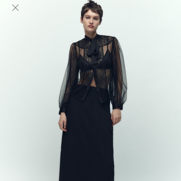 Zara Lace Shirt - Picture 3 of 6
